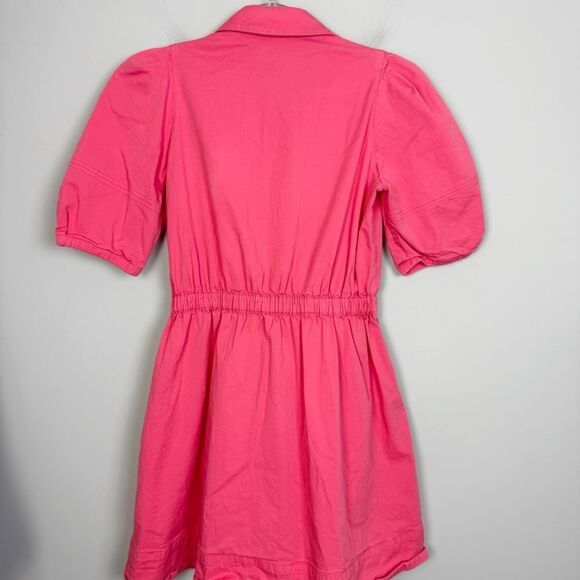 BA&SH | Coral Lincoln Short Sleeve Button-Up Mini Dress Women’s Size X-Small - Picture 11 of 13